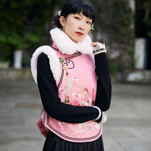 唐装棉服女少女