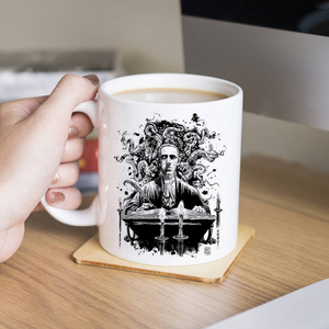 克苏鲁神话之父洛夫克拉夫特马克咖啡杯水杯男办公家用爱手艺礼物