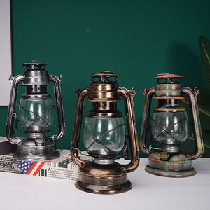 复古老式玻璃煤油灯马灯5060年代怀旧老物件民国道具小卖部装饰品