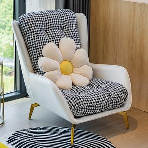 小户型轻奢网红单人沙发椅现代简约客厅阳台接待可拆洗懒人老虎椅