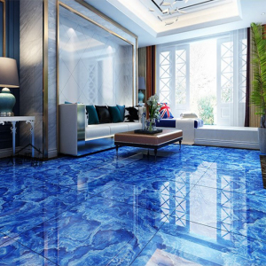 地中海蓝色海洋800x800客厅地砖瓷砖 金刚大理石地板砖防滑耐磨