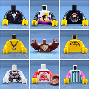 乐高lego配件人仔身体上身躯干穿戴衣服西装棒球宇航员蝙蝠moc