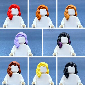 lego乐高人仔配件 头发 女生 女人 女孩 diy 85974拍照 旅行