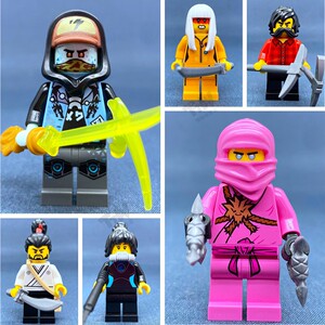 乐高lego幻影忍者人仔njo561粉色赞晴美妮雅寇斯考特okino71708