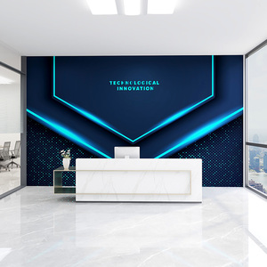 工业风3d科技感电竞馆酒吧墙纸教育机构公司前台新闻直播背景壁纸