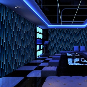 3d网红直播间背景墙纸闪光ktv墙布酒吧包厢星空顶科技感装饰壁纸