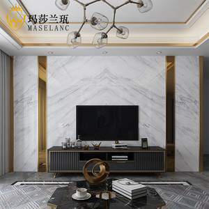电视背景墙不锈钢铝合金镶茶镜现代简约客厅装饰金属线条边框造型