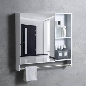 浴室智能镜柜挂墙式太空铝镜子带置物架防水储物单独卫生间梳妆镜