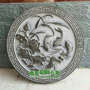 00专业石雕匠人淘宝石雕祥云纹铺地石青石过门石门槛石台阶石浮雕