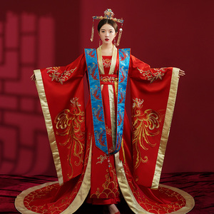 ninading红色汉服嫁衣宋制结婚礼服2022新款新娘中式婚纱凤冠霞帔