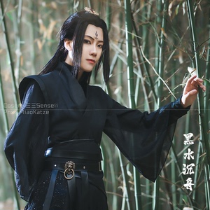 贺玄cos服原创天官赐福地师女相黑水沉舟黑色古风cospiay套装男女