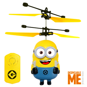 会飞的小黄人感应飞行器儿童悬浮玩具飞机男孩直升机男孩生日礼物