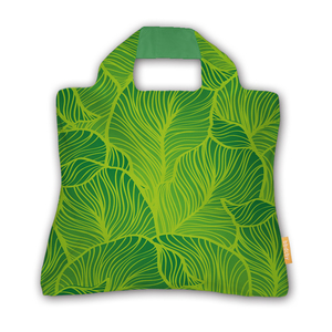 绿叶花纹大号买菜包折叠便携环保购物袋时尚手提单肩布袋可印logo