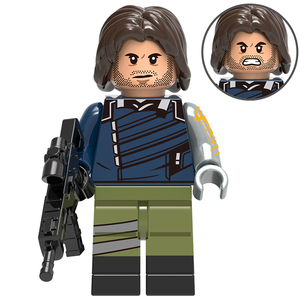 乐高复仇者联盟人仔美国队长好友冬兵 3-6岁以上儿童积木塑料玩具