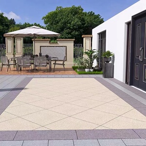 石英砖生态地铺石景观园林仿石砖12-18厚庭院广场地板砖芝麻黑灰