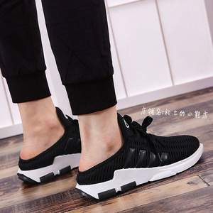 懒人鞋踩后跟男