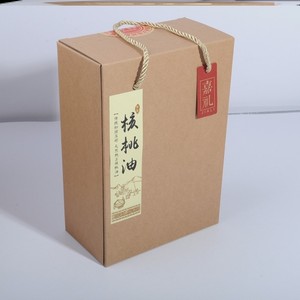 香油礼盒包装盒空核桃油山茶油用礼品袋子手提包装箱子定制空盒子