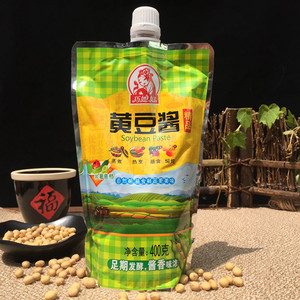 6袋包邮山东巧媳妇黄豆酱400g豆瓣酱大豆酱调料蒸鱼酱烤肉酱蘸酱
