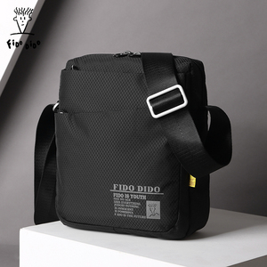 菲都狄都男士单肩包男斜挎包帆布小包休闲挂包牛津布运动背包轻便