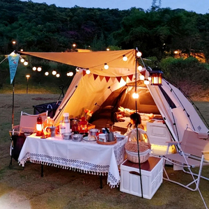 户外露营氛围灯串led小彩灯usb电池款野营营地布置天幕帐篷装饰灯