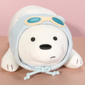 miniso日本名创优品三只小熊趣味趴姿公仔中性毛绒礼物抱枕玩偶