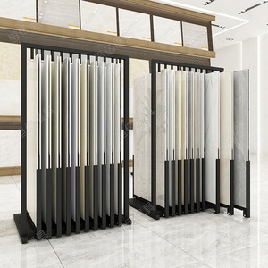 瓷砖展架陶瓷大板前后推拉展示架抽拉石材样品双面可移动落地架子