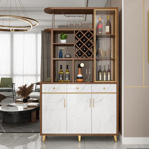 组合墙柜烤漆大小户型客厅简约现代背景墙柜装饰柜整体酒柜1人付款
