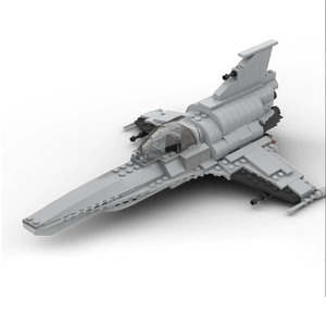 经典影视太空堡垒卡拉狄加毒蛇七号飞船兼容乐高国产积木拼装玩具