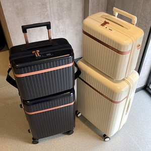 日系子母旅行箱HINOMOTO轮行李箱万向轮拉杆箱时尚皮箱潮流20寸包