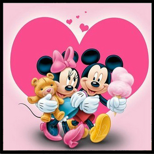 钻石画满钻魔方钻十字绣儿童卧室小幅卡通动漫米奇米妮米老鼠新款