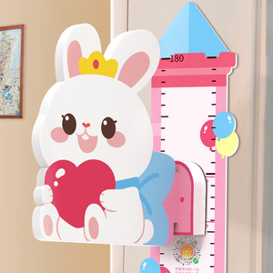 3d立体身高墙贴测量仪尺儿童房装饰小孩量身高可移除宝宝身高贴纸
