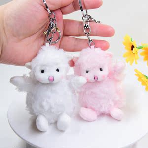 可爱小羊公仔迷你小挂件钥匙扣手机吊饰包包饰品情侣配饰男女礼物