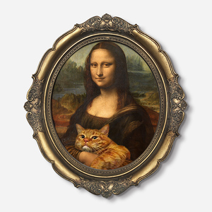 恶搞蒙娜丽莎画