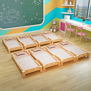 幼儿园床专用午睡床托管班小学生儿童午休小床单人床松木可折叠床