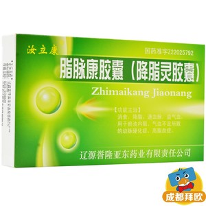 汝立康 脂脉康胶囊(降脂灵胶囊) 0.3g*24粒/盒