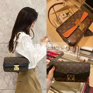 lv/路易威登女包marceau酒神新款链条老花邮差包单肩斜挎包 m4612