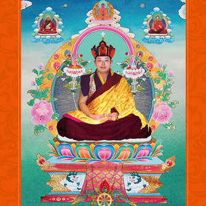 唐卡 普巴扎西仁波切新版皈依境 佛像 印刷品 9