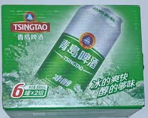 青岛啤酒冰醇500ml*12罐整箱 冰的爽快醇的够味罐装麦汁浓度10度