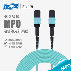 MPO-MPO-8LC 万兆OM3/4多模光纤跳线12芯 8芯束状 MTP-MTP-1M米万兆跳线