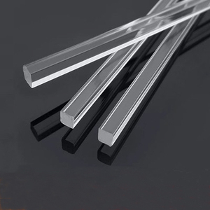 高透明棒亚克力方棒有机玻璃四方棒塑料方形棒PMMA加固条厂家直销