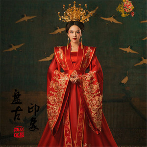 影楼摄影写真女古装主题唐装汉服皇后贵妃婚服走秀演出服装昭凤乐