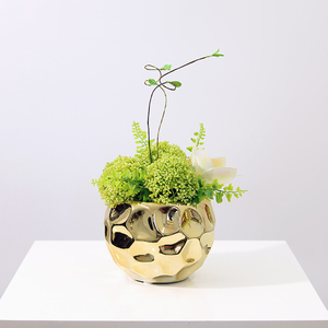 洽谈桌假花摆件