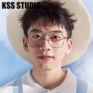 费启鸣同款眼镜男防辐射电脑防蓝光平面平光镜框女素颜近视眼睛潮