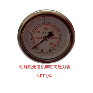 00江苏弘扬气体淘宝杜瓦罐配件 杜瓦瓶专用压力表 高压低压 液氧