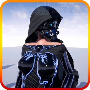 ue4虚幻5 科幻赛博朋克性感紧身衣女孩角色人物3d模型 4.25 - 5.