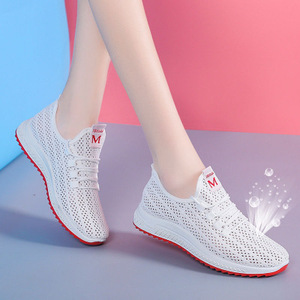 2020新款韩版老北京布鞋女士体闲跑步运动鞋夏季网鞋防滑软底单鞋