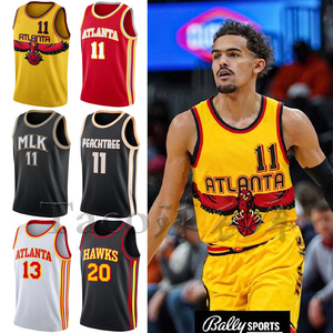 老鹰队特雷杨11号篮球服城市版科林斯20博格丹13号复古sw热压球衣