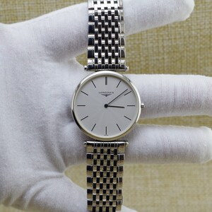 浪琴男表嘉岚超薄复古休闲石英手表原装瑞士腕表日本中古