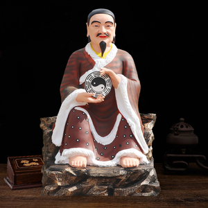 八卦祖师神像88厘米高树脂玻璃钢佛像人王伏羲仙帝三皇伏羲大帝像