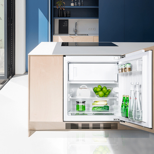 全嵌入式冰箱台下迷你冷藏冷冻家用节能超薄卧式小冰箱内嵌式